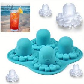 1pc; Octopus Ice Tray(5.12''×5.12''); Ice Cube Molds; DIY Cocktail Ice Balls; Home Supplies; Party Game Supplies; Birthday Gifts; Children's Day Gifts