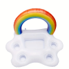 3pc Summer Party Bucket Rainbow Cloud Cup Holder Inflatable Pool Float Beer Drinking Cooler Table Bar Tray Beach Swimming Ring