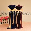 2Pcs Velvet Wine Bottle Covers Elegant Blue Wine Bags Casing for Wedding Blind Tasting Party Dining Party