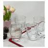 Designer Acrylic Swirl Clear Drinking Glasses DOF Set of 4 (15oz), Premium Quality Unbreakable Stemless Acrylic Drinking Glasses for All Purpose